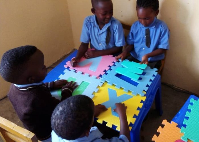 Children with Alphabet Cropped